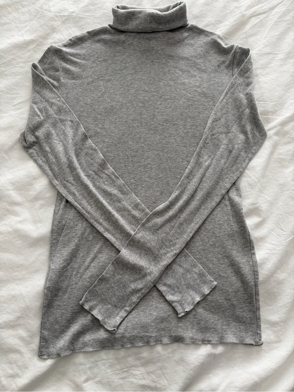 Polo Ralph Lauren Sport Pima Cotton Lightweight Gray Long Sleeve Turtleneck - Picture 8 of 8